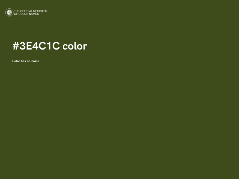 #3E4C1C color image