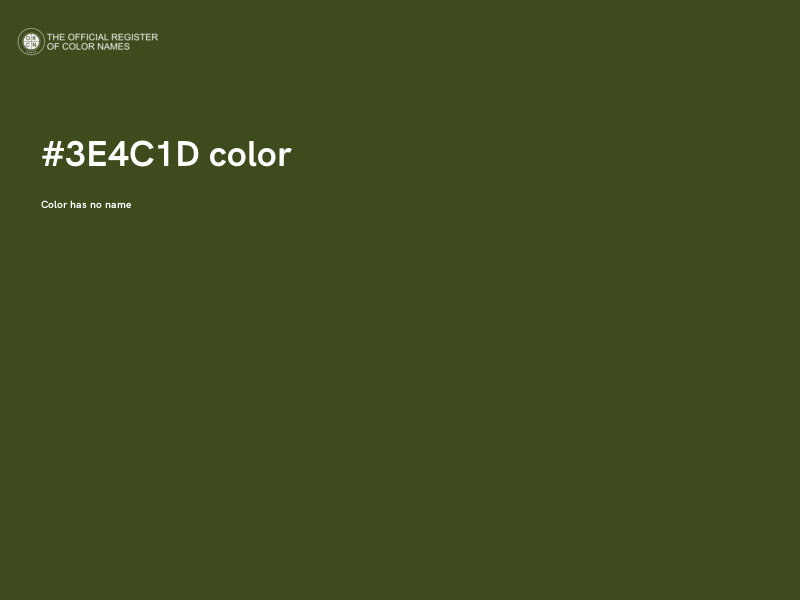 #3E4C1D color image