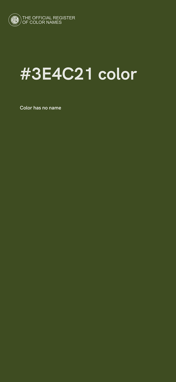 #3E4C21 color image