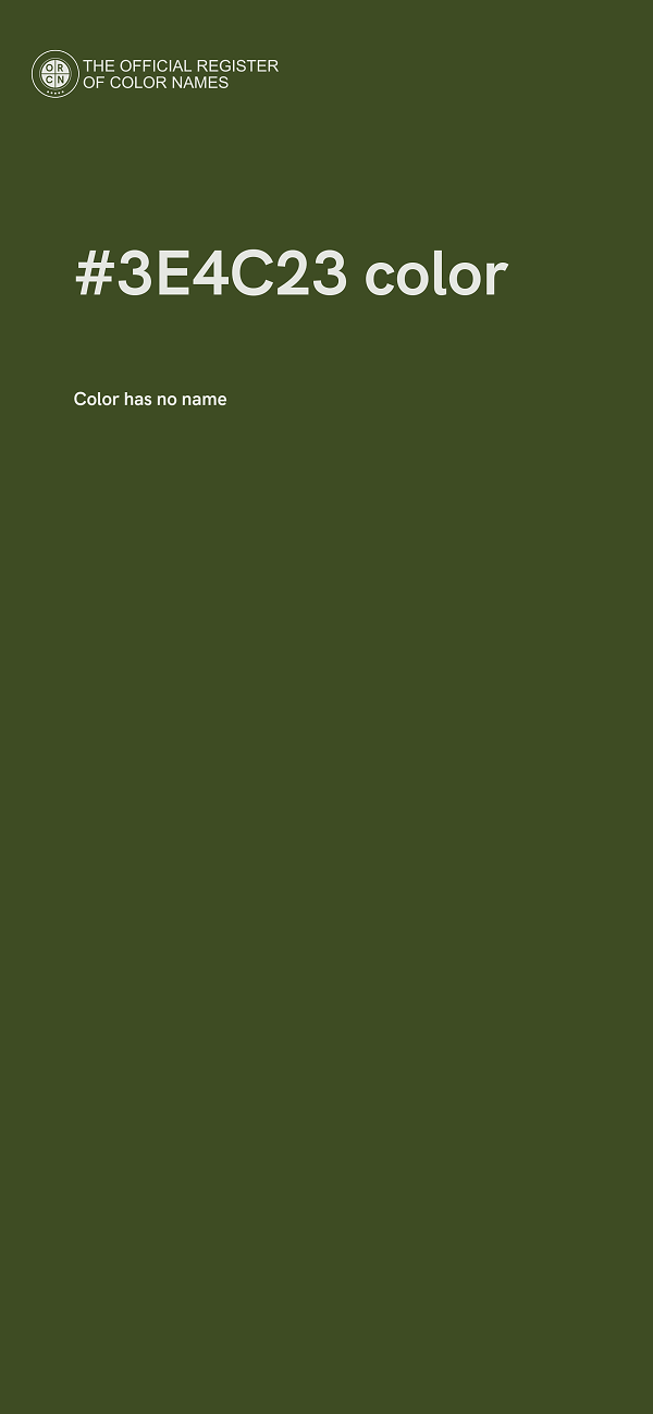 #3E4C23 color image