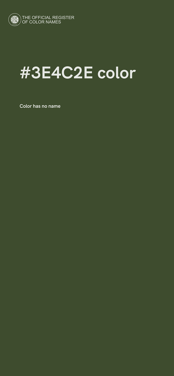 #3E4C2E color image