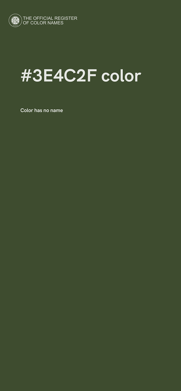 #3E4C2F color image