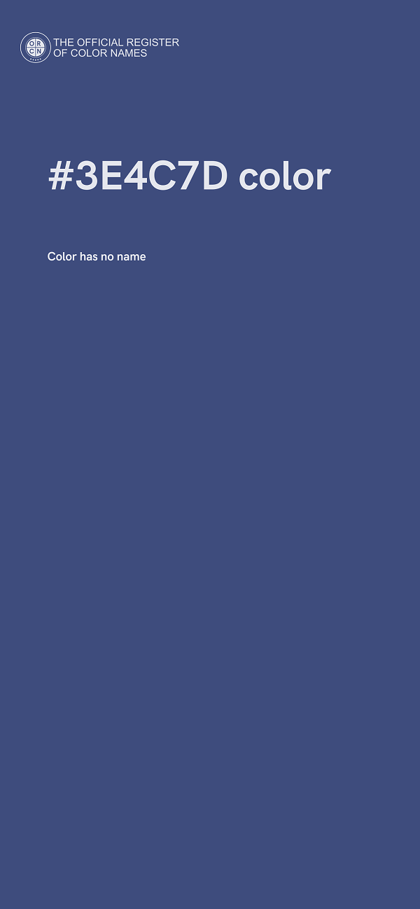 #3E4C7D color image