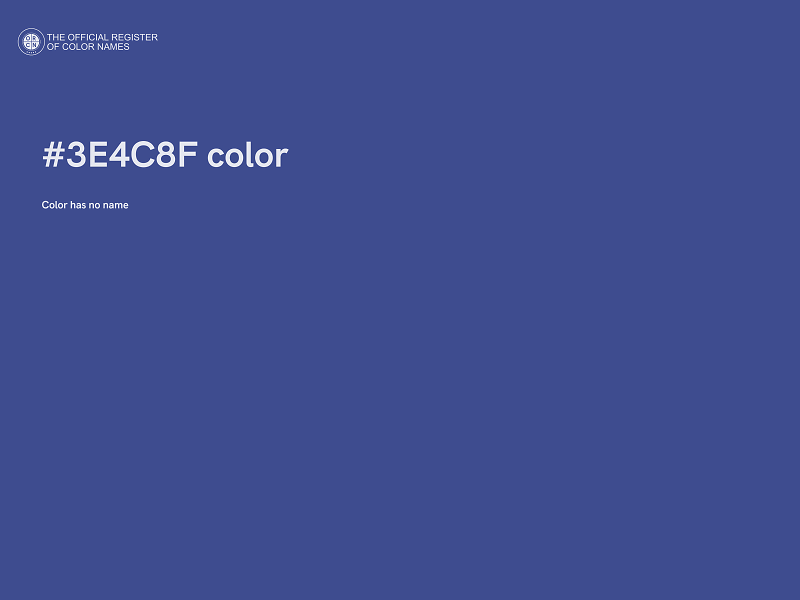 #3E4C8F color image