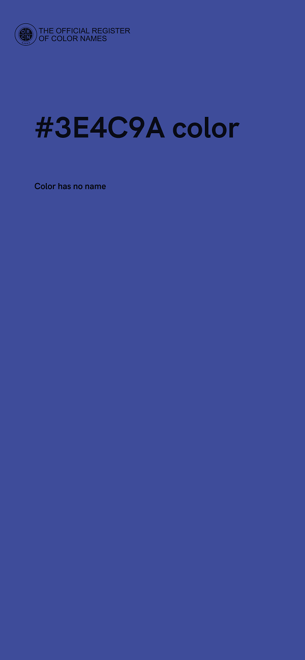 #3E4C9A color image