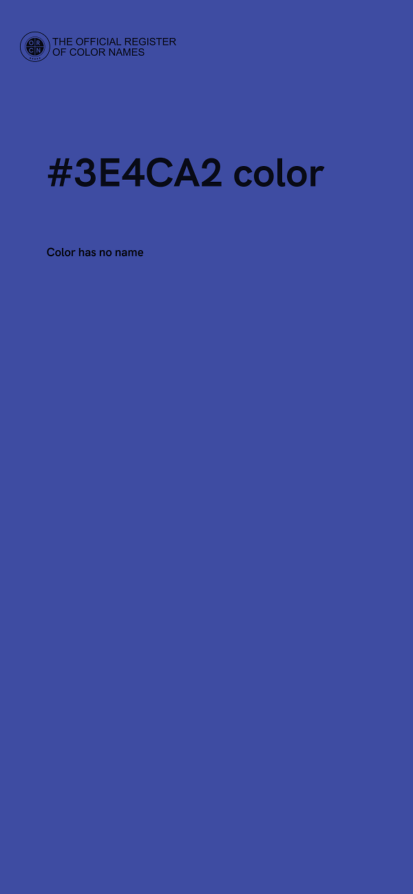 #3E4CA2 color image