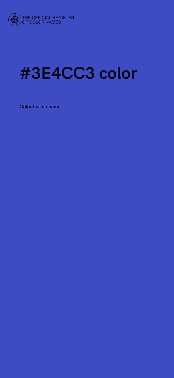 #3E4CC3 color image