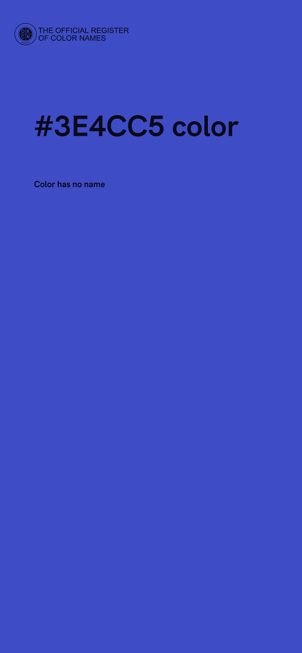 #3E4CC5 color image