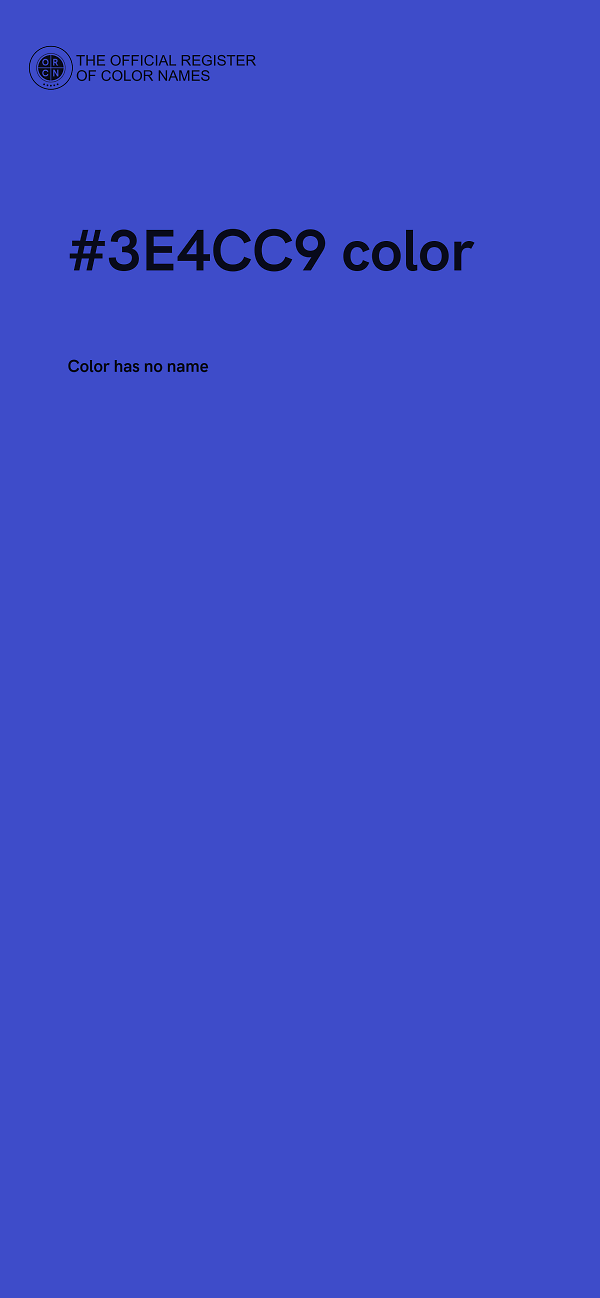 #3E4CC9 color image