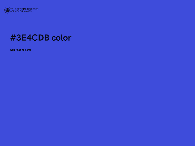 #3E4CDB color image