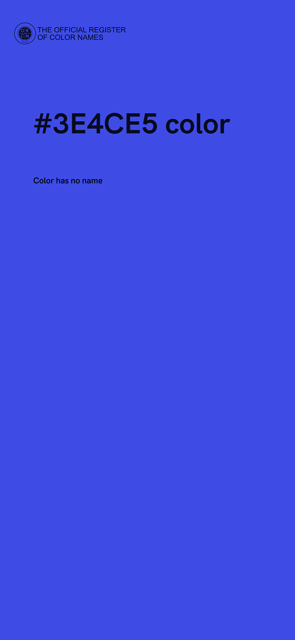#3E4CE5 color image