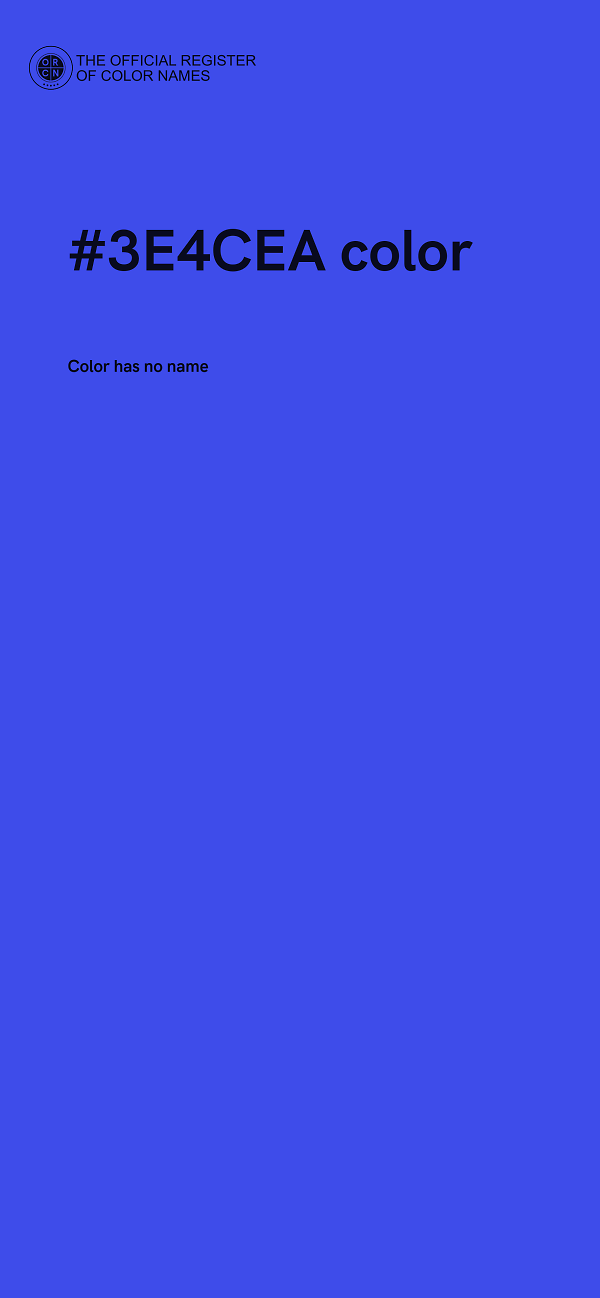 #3E4CEA color image