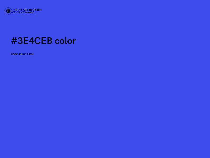 #3E4CEB color image