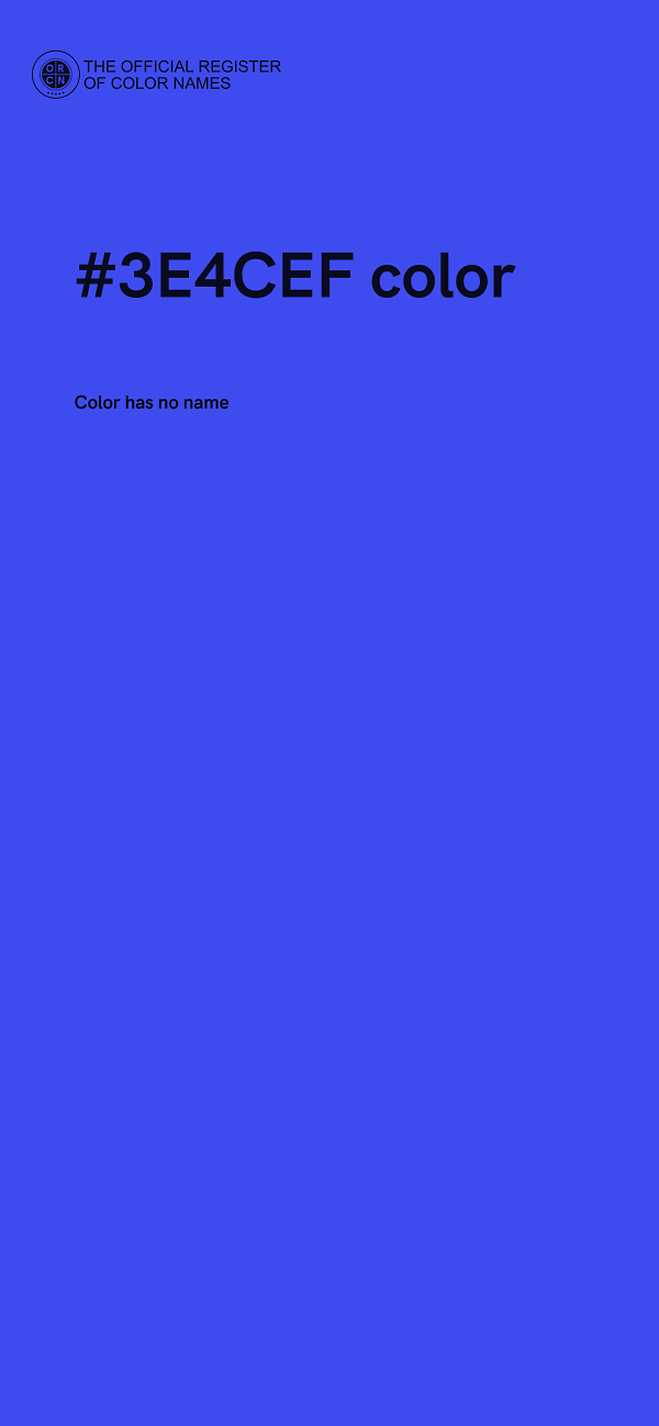 #3E4CEF color image