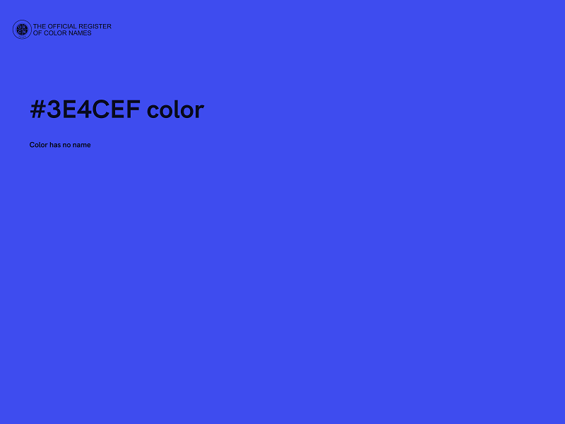 #3E4CEF color image