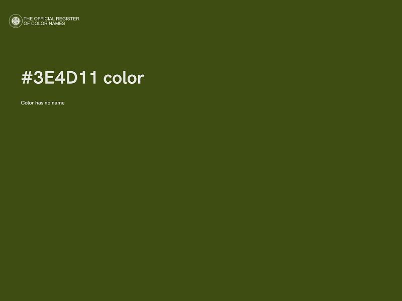 #3E4D11 color image