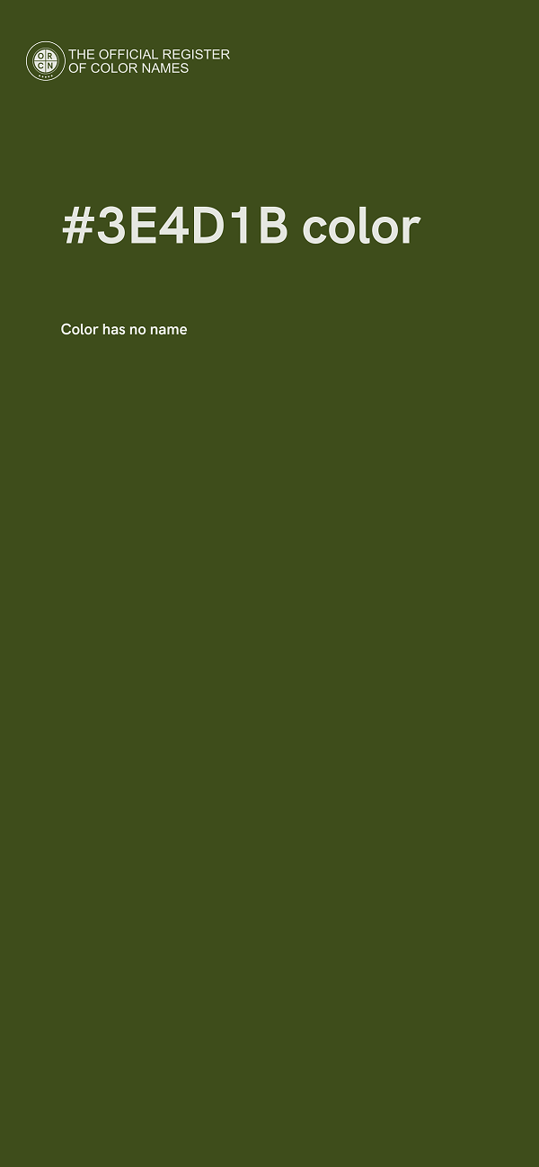 #3E4D1B color image