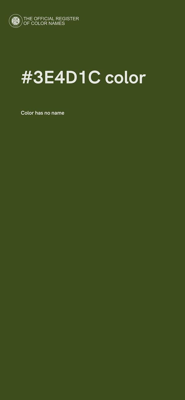 #3E4D1C color image