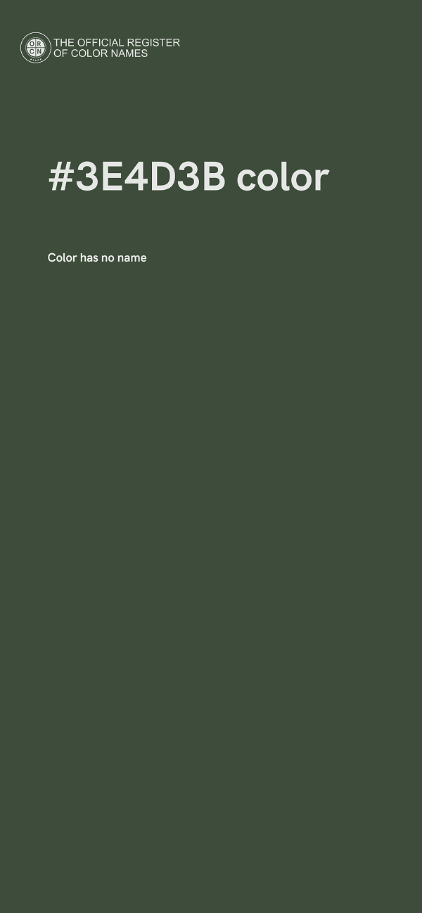 #3E4D3B color image