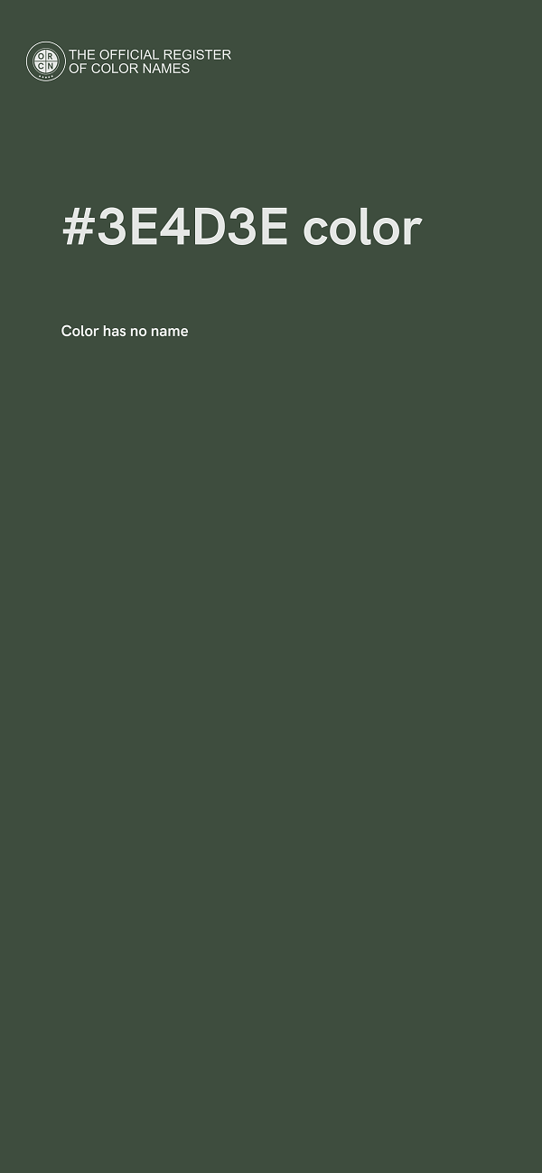 #3E4D3E color image