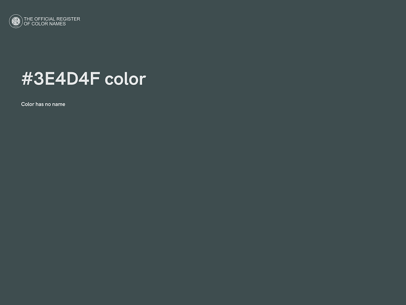 #3E4D4F color image