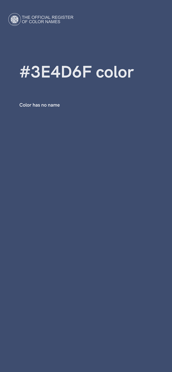 #3E4D6F color image