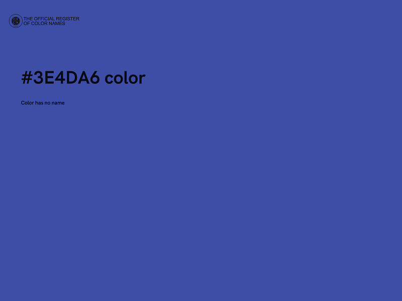 #3E4DA6 color image