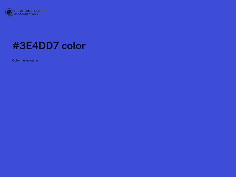 #3E4DD7 color image