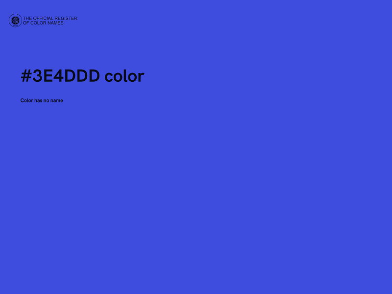 #3E4DDD color image