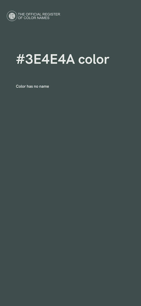 #3E4E4A color image