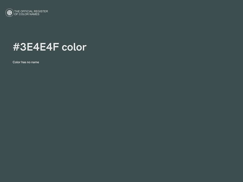 #3E4E4F color image
