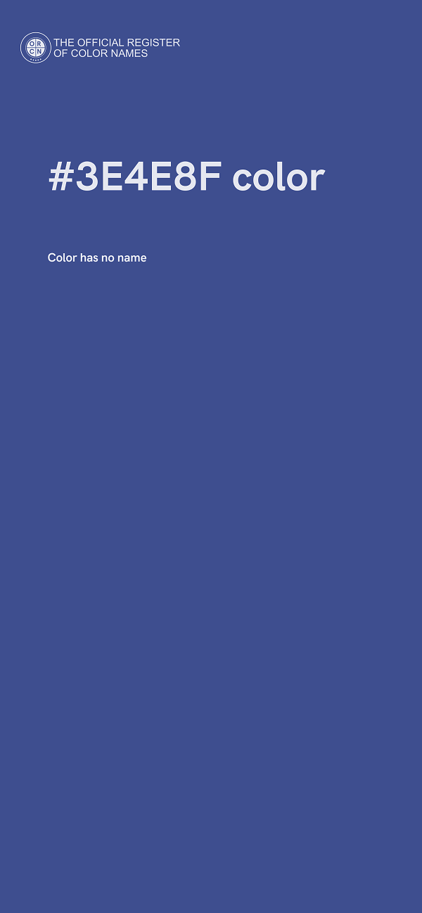 #3E4E8F color image