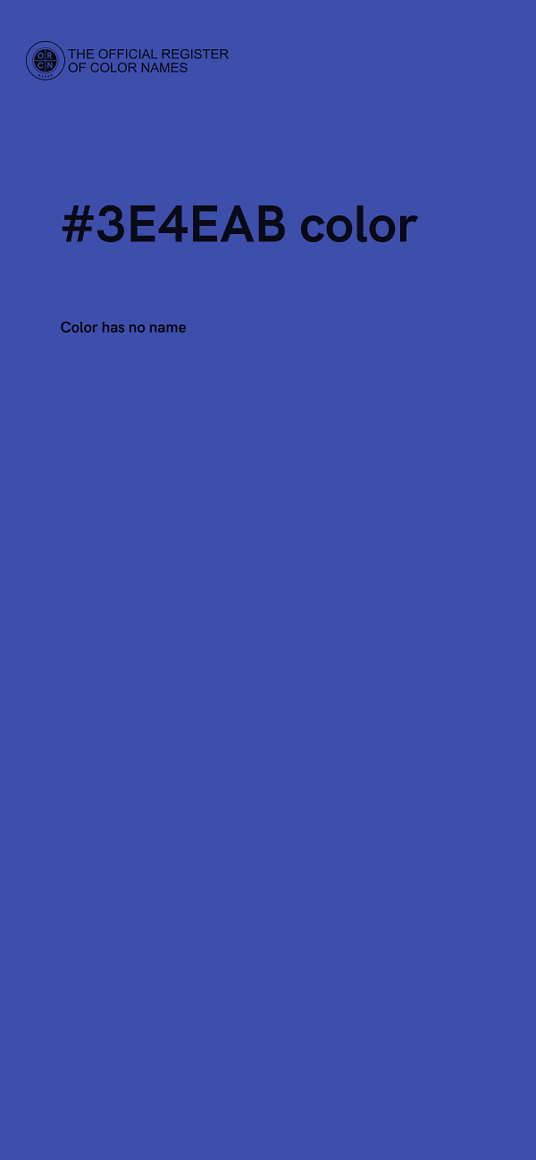 #3E4EAB color image
