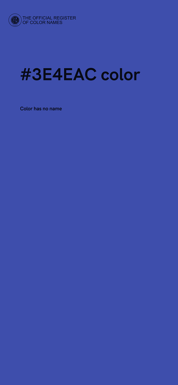 #3E4EAC color image