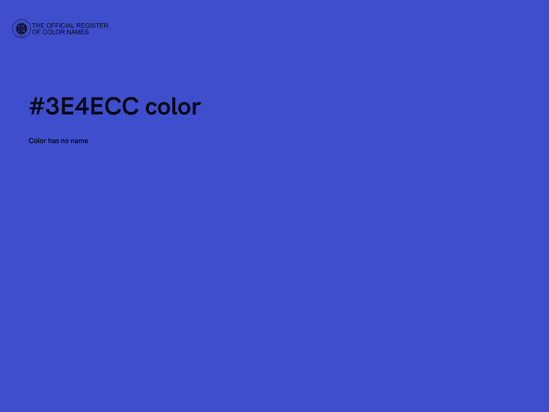 #3E4ECC color image