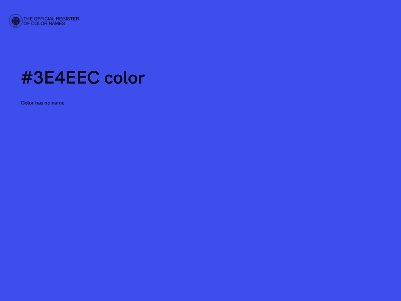 #3E4EEC color image