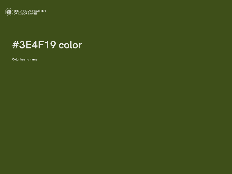 #3E4F19 color image