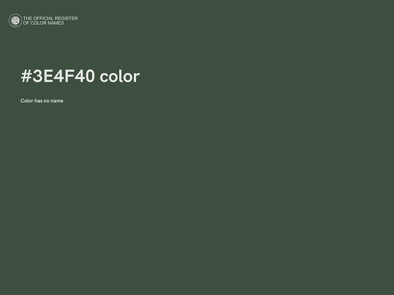 #3E4F40 color image
