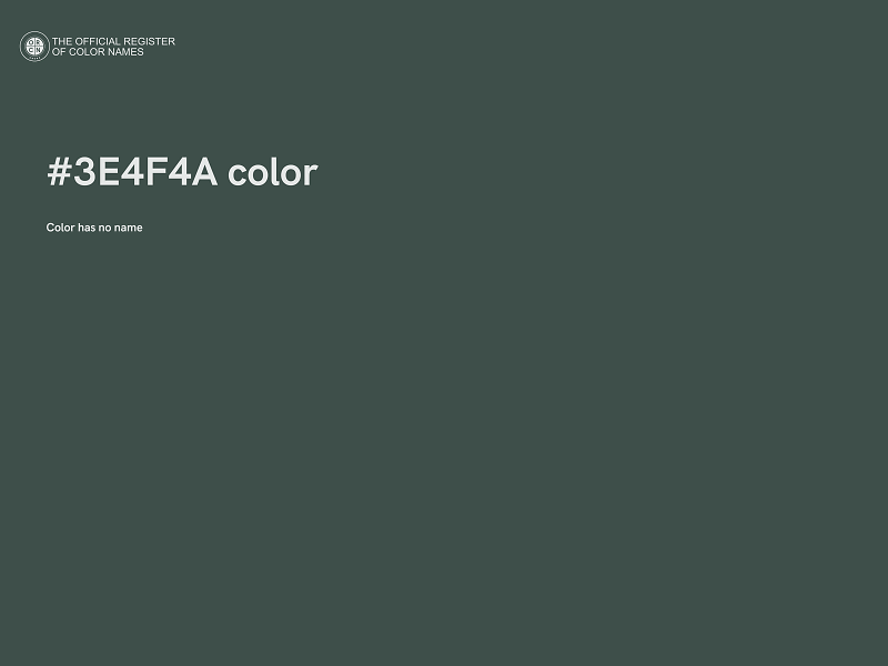 #3E4F4A color image