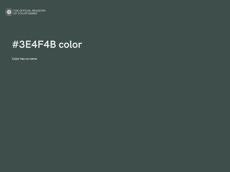 #3E4F4B color image