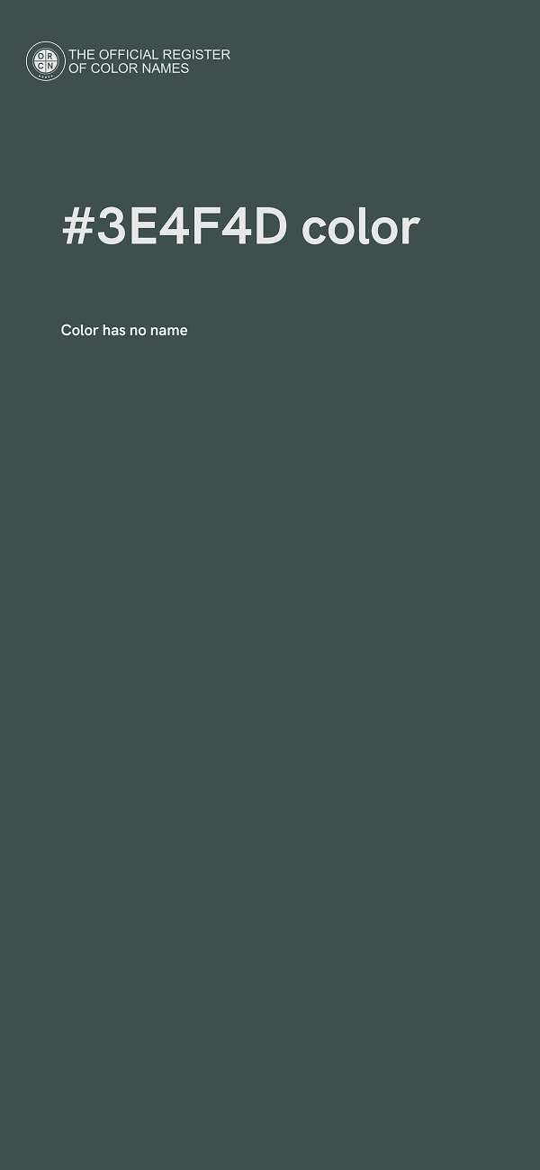 #3E4F4D color image