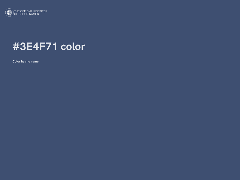 #3E4F71 color image