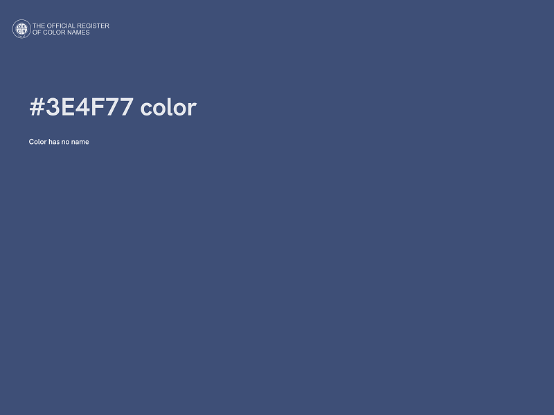 #3E4F77 color image