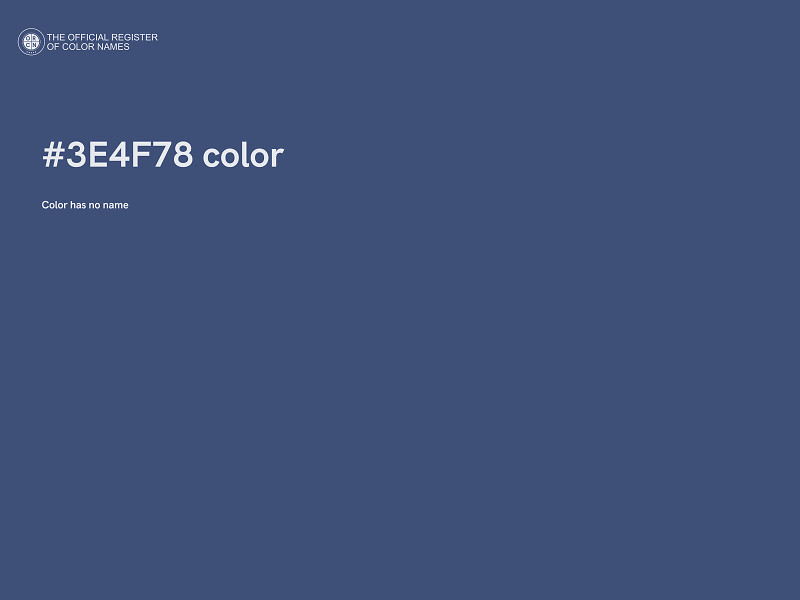 #3E4F78 color image