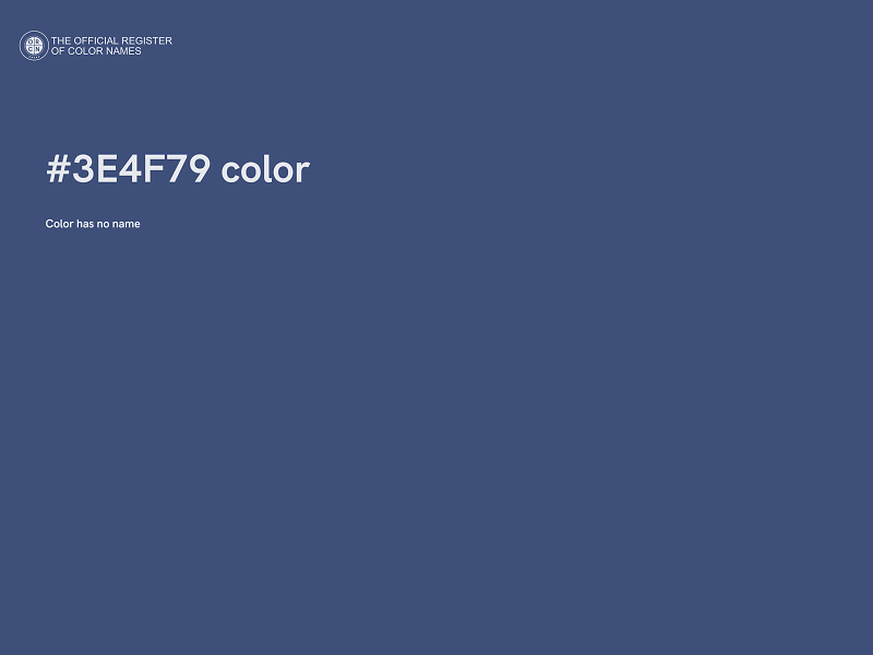 #3E4F79 color image