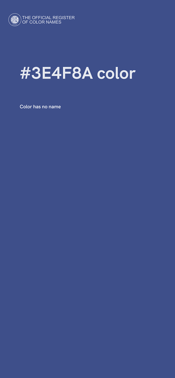 #3E4F8A color image