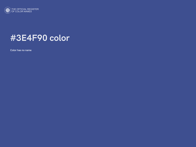 #3E4F90 color image