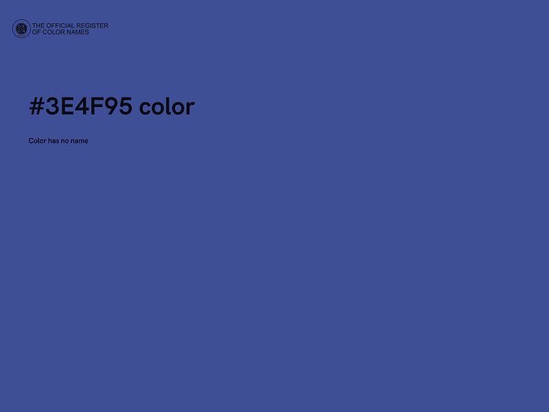 #3E4F95 color image