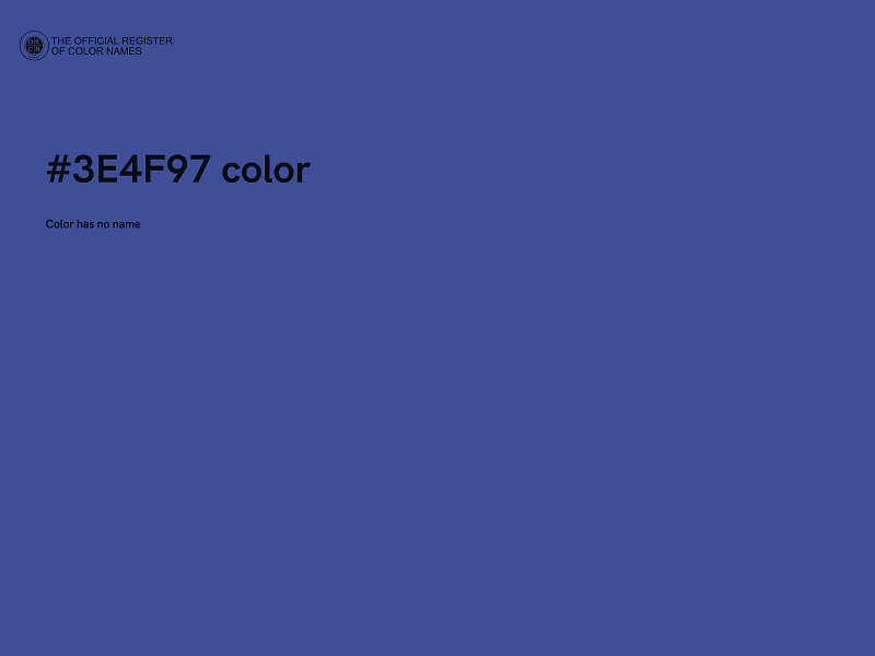 #3E4F97 color image