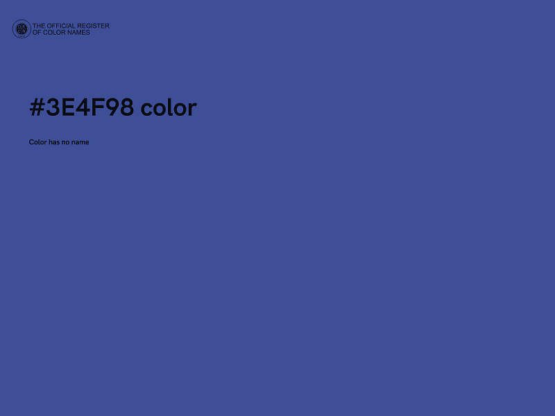 #3E4F98 color image